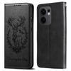 For Oppo Reno13 F 5G Stand Case Lucky Deer Imprinted Magnetic Closure Leather Wallet Phone Cover