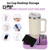 Silicone Non-Slip Sofa Cup Holder Tray with Large Cup Holder Multiple Compartments Waterproof Spill Resistant Sofa Drink Holder