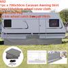 1set 700X 50cm Deep With 150x50cm Wheel Arch Covers Set For Outdoor Motorhome Draft Campervan Caravan Awning Draught Skirt