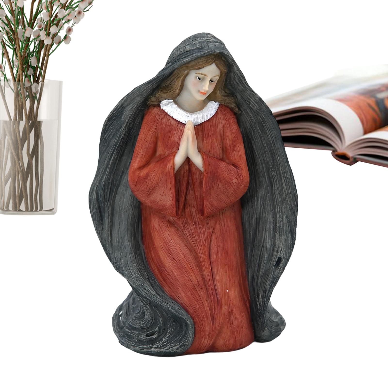 

Blessed Virgin Mary Prayer Statues 6.1-inch Blessed Mother Statues Religious Ornament Catholic Virgin Mary Cloak Design Statue CN