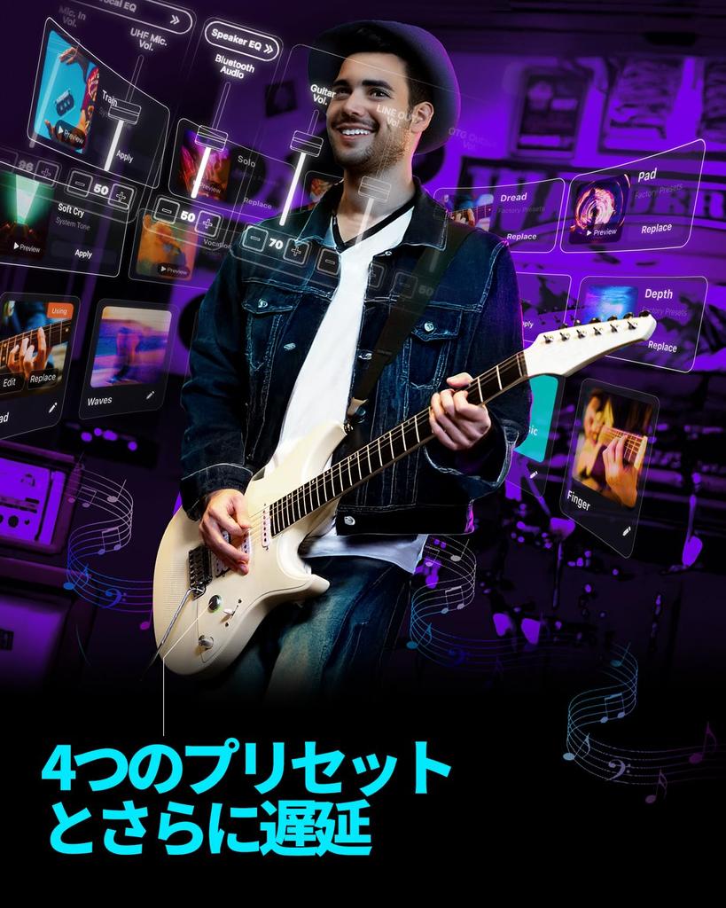 Enya Inspire Electric Guitar Smart Electric Carbon Fiber Guitar with 15W Wireless 20 Onboard Charging Adjustment Wrench and Gig Bag 39" Speaker,