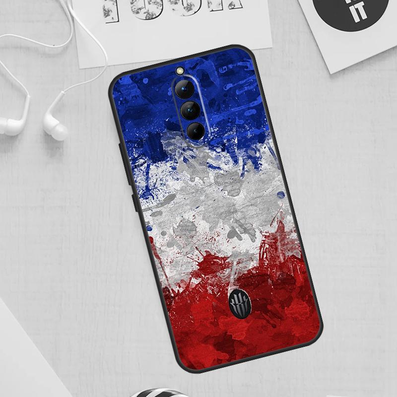 France National Flag Case For ZTE Nubia Red Magic 11 10 9 8 8S 9S 10S Pro Plus 6 7 6S 7S For RedMagic 10 Air Cover