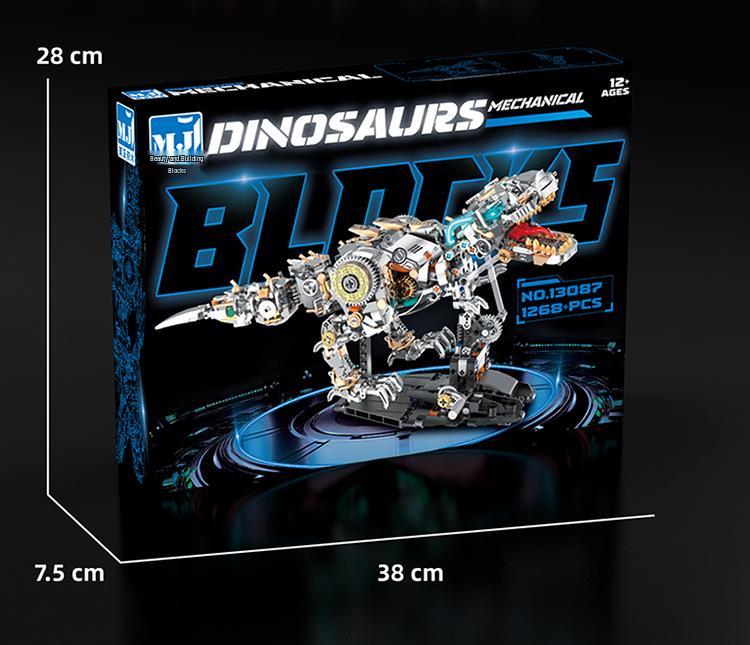 Tyrannosaurus Rex Mechanical Model Building Blocks - Educational Toy for Kids