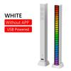 iMICE Colorful Sound Control Light USB/Rechargeable Battery APP Control 32 LED VoiceActivated Pickup Rhythm Strip Light Computer Car