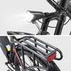 26'' 500W Electric Mountain Bike, 48V 12.5Ah Removable Battery 21 Speed Adult Electric Bicycle, Lock Suspension All Terrain E-Bike with Rear Rack