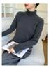 Women's High Neck Cashmere Sweater - Thick Raglan Sleeve, Loose Fit, Autumn/Winter Knit Base Layer