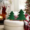 Christmas Tree Plush Pillow Doll Soft Xmas Tree Stuffed Throw Pillow Decorative Sofa Cushion Home Christmas Party Decor Gift
