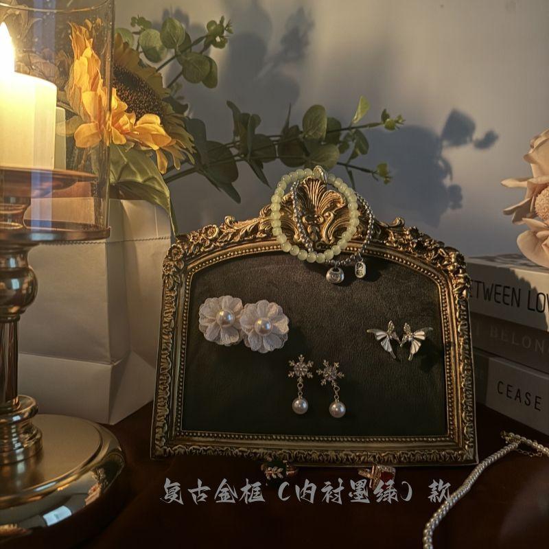 

Jewelry vintage European display frame picture frame necklace earrings Storage jewelry jewelry display shooting display props 20X19.5CM