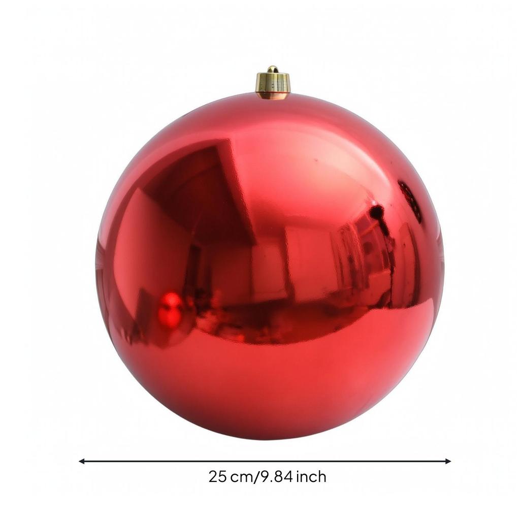 Glossy Tree Ornament with Gold Cap Easy to Hang Decoration Sturdy for Mantel