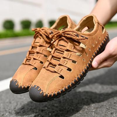Men Summer Casual Shoes Male Seaside Beach Sandals Breathable Caved Shoes Male Sports Sneakers Zapatillas Homres Plus Size 38-48