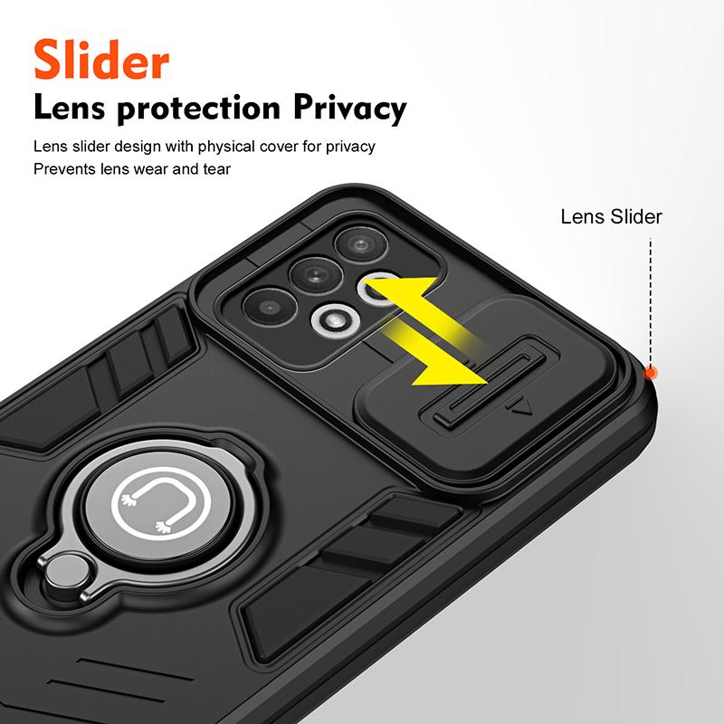 For Samsung A32 4G Luxury Magsafe Magnetic Wireless Charging Armor Case For Samsung Galaxy A32 Slide Camera Protection Cover A32
