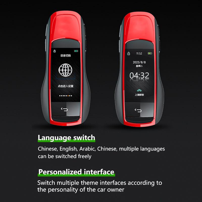 Modified Remote Display Smart LCD Car Key For Porsche 911 977 718 Cayenne Panamera Macan Taycan Comfortable Entry Keyless Go