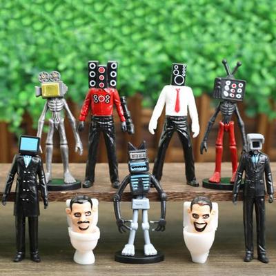 Skibidi Toilet Figurines Skibidi Toilets Set of Figurines Children's Toys 9 Pcs 10.5-11.5cm