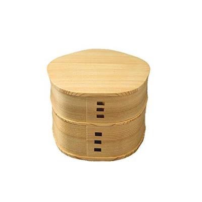 Odate Kogeisha Magewappa Bento Plum Blossom Bento 2 Akita Made In Japan Box, Box, Tiers, Cedar,
