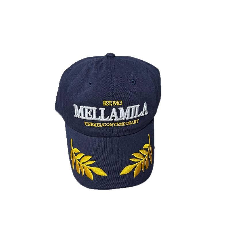 Embroidered Letter Baseball Cap With Curved Visor For Men Women Sun Protection
