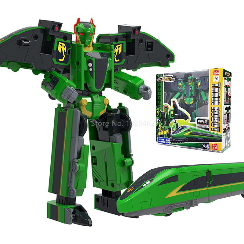 Classics China High-Speed Railway Super Train Robot Transformation Toy Deformation Car  Action Figure CHSR Toy for Kids Toys