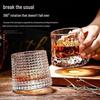 Kreatives Verdrehtes Whiskeyglas mit Fuß – Rotierende Transparente Bar-Tasse