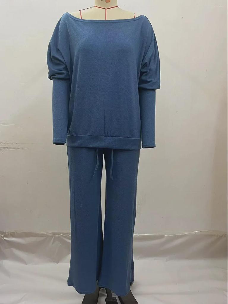 2024 Spring Collection: European & American Women's Casual One Shoulder Knitted Suit