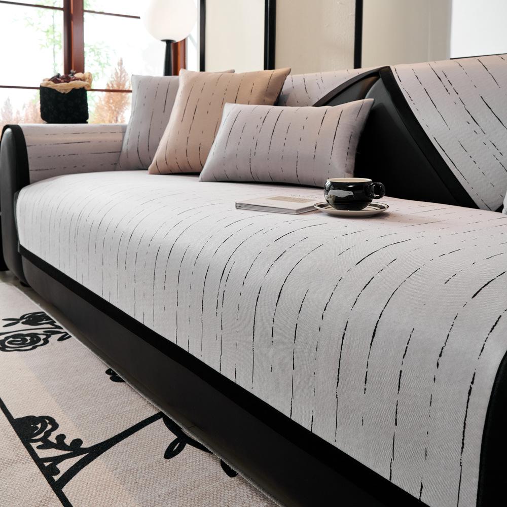 

Крутая подушка на диван из ледяного шелка, летний коврик, роскошная подушка для сиденья, чехол на диван, новый нескользящий чехол 70*70cm