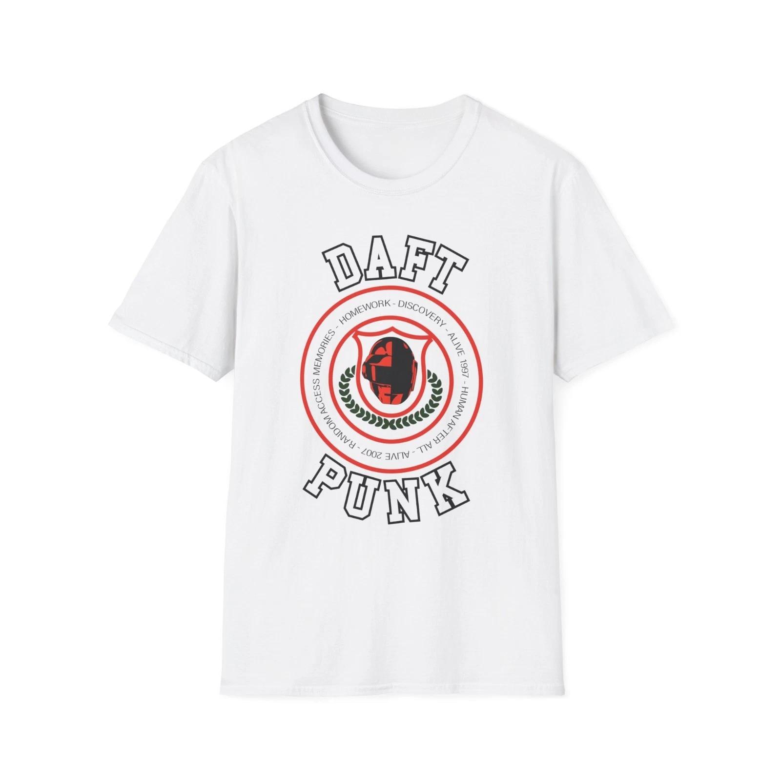 

Daft Punk Collegiate Shirt Alive Tour Crest Design Music EDM Fan Gift TShirt 3XL