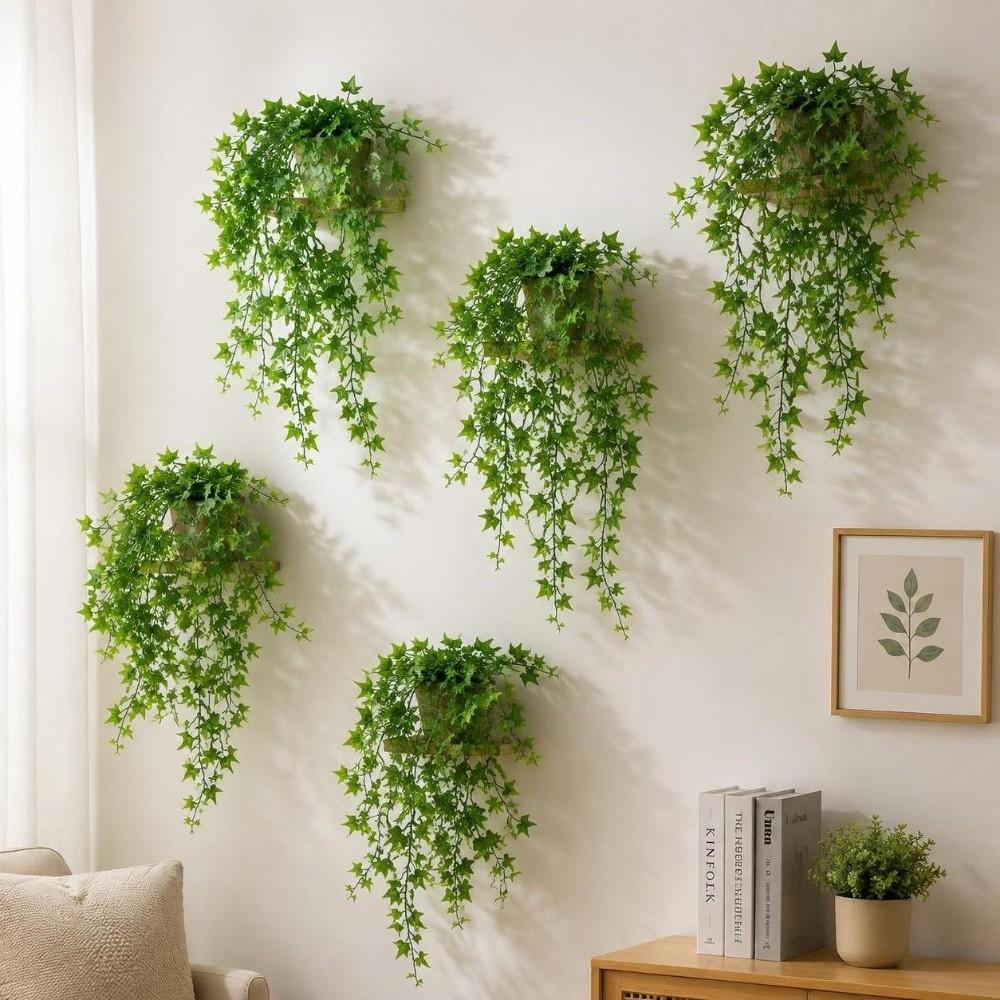 Plastic Realistic Vine Plants Anti-Fade Simulation Greenery Fake Wall Hanging Vine Wedding Party