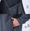 Men's Plus Size Stand Collar Fleece Cardigan - Autumn/Winter Thick Velvet Loose Fit