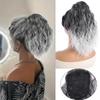 Water Ripple Ponytail Wig 12 Inch Short Roll Synthetic Drawstring Wig Strap with Adjustable Comb Clip Suitable for All Occasions