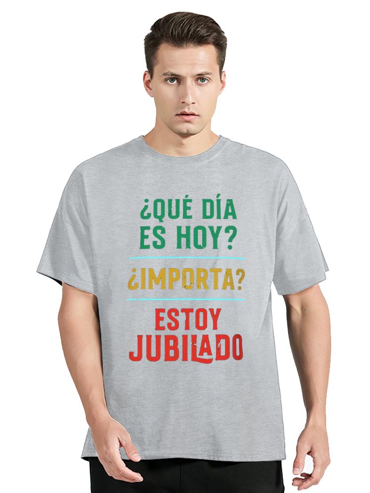 I Retired T-shirt Vintage Funny Spanish Text Retirement Dad Grandpa Gift Tee Tops Casual Cotton Soft T Shirt Clothing