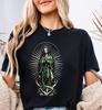 Our Lady of Guadalupe Shirt Comfort Colors Black Graphic Tee Virgen De Guadalupe Tshirt Catholic Aesthetic Christian Apparel Streetwear Gift