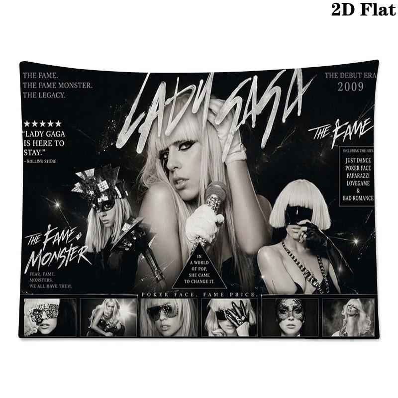 Gaga Wall Tapestry Aesthetic Wall Hanging Printed Fabric Blanket Decorative Tapestries for Bedroom Living Room Home Decor