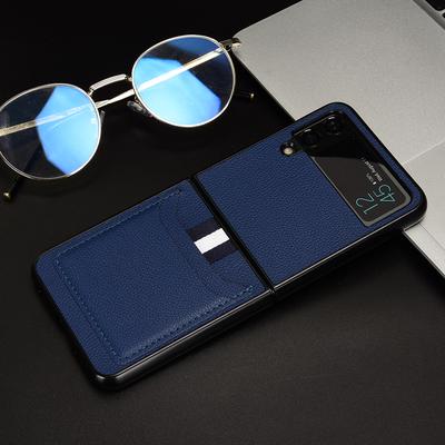 Kožené pouzdro na vizitky odolné proti poškrábání pro Samsung Galaxy Z Flip 4 5g Flip3 Flip4 Flip 3 Zflip4 Pouzdra na mobilní telefony odolná proti prachu