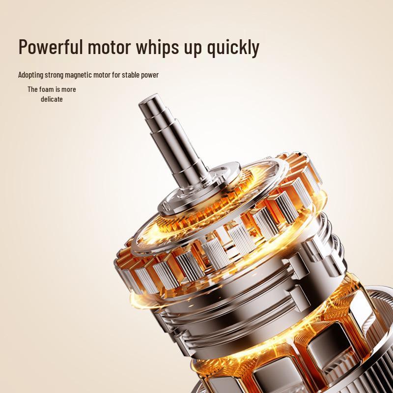 Dual-Head Electric Handheld Milk Frother & Egg Beater