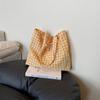 Korean Plaid Shoulder Bag Lightweight Shopping Bag Ins Plaid Tote Bags  Ladies
