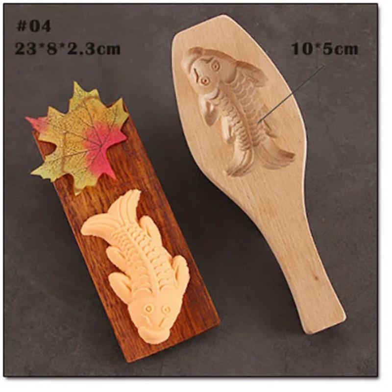 Wooden Pastry Mould Mung Bean Cake Mold Baking Tool 3d Ice Cream Diy Kitchen Household Products A Snack Accessories Party Gift
