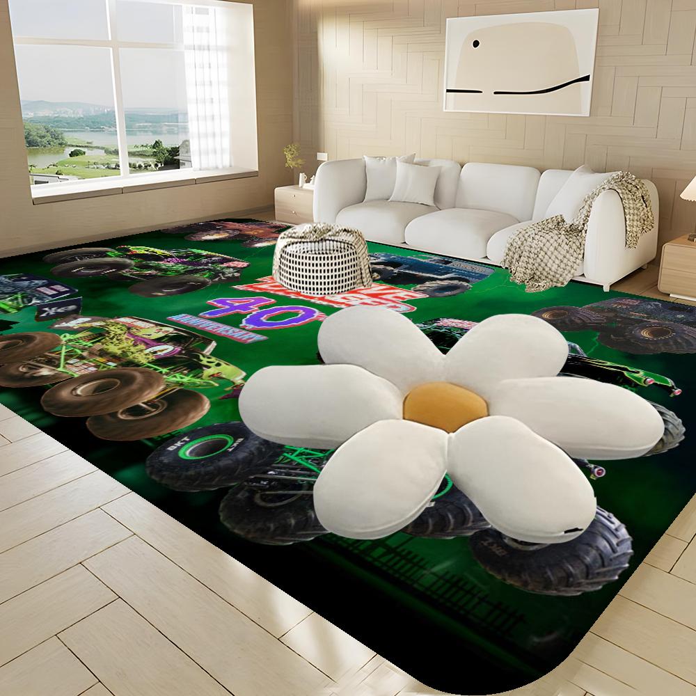 Cartoon Monster Jam Door Mat Nordic Style Bedroom Living Room Doormat Home Balcony Anti-Slip Alfombra