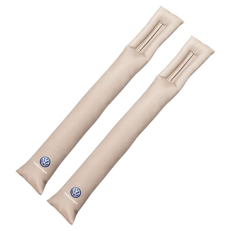 

2Pcs Car Seat Gap Filler Side Seam Plug Strip Leak-proof Filling Strip For Volkswagen Passat Polo Golf Beetle Caddy T5 Up Eos Tiguan BEIGE