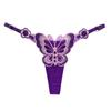 Erotic G-string Open Crotch Panties Sexy Butterfly Underwear String Embroidery Thong