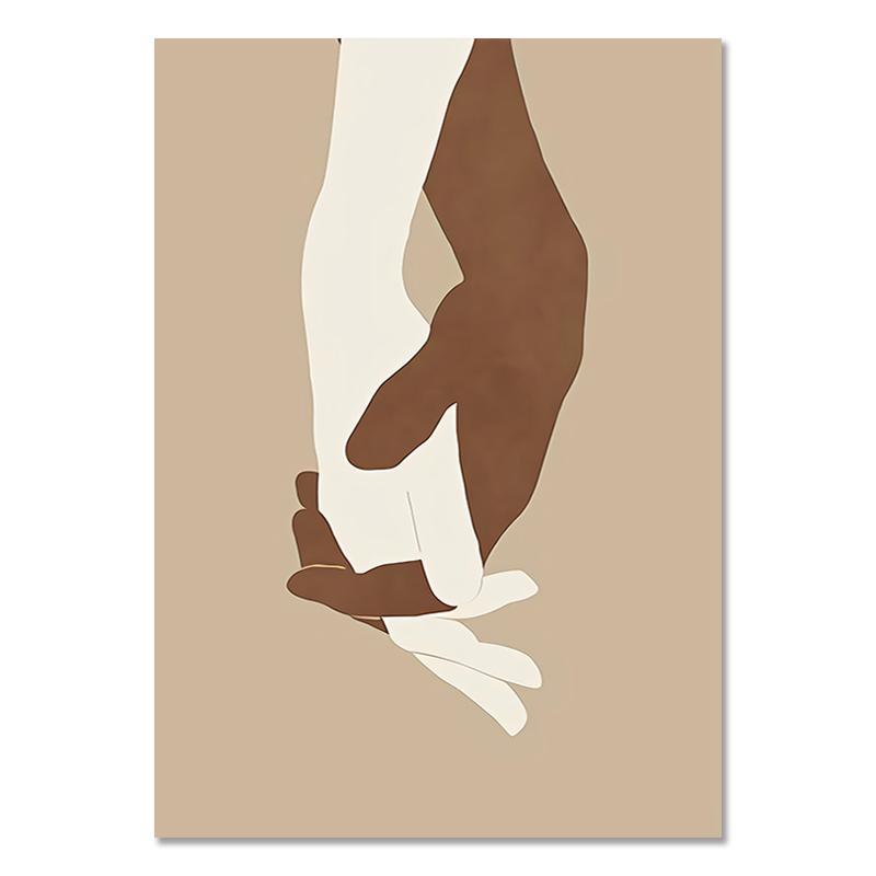 Poster de modă African Black Woman Abstract Canvas Painting Boemia Art Print Boho Style Wall Picture Home Girl Room Decoration