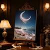 Pearl DIY The Night View of The Bay Art Kits 15.7x19.6inch Gem Art Pearl Painting Kits Without Frame for Adults Gift Idea Home Wall Decor