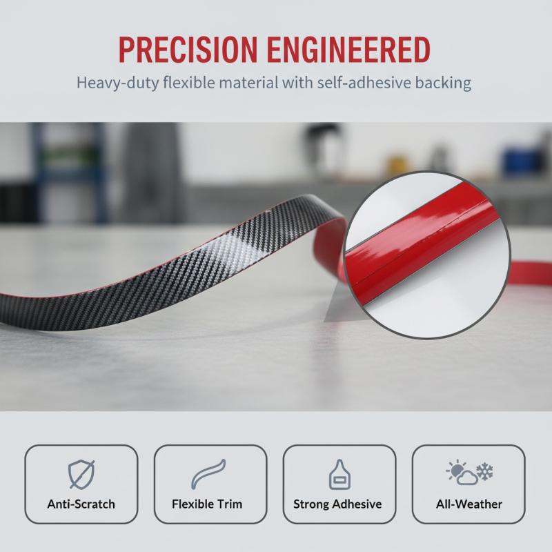 Car Door Sill Protector Strip 1M Waterproof Anti-Scratch Tape Decor Sticker for Sedan SUV Auto Protection