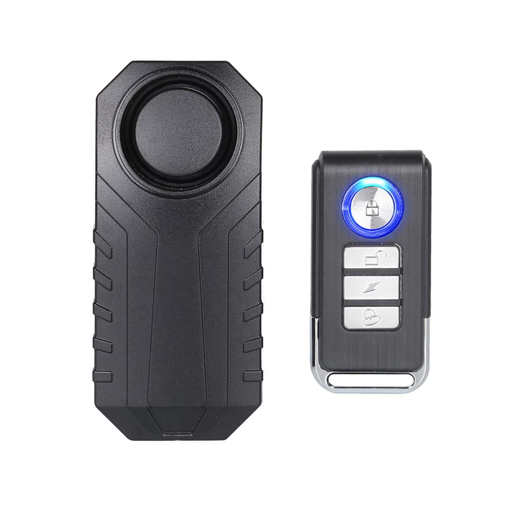 Mengshen 113dB Wireless Anti-Theft Motorcycle/Bicycle/Bike Anti-Theft Alarm, Waterproof and Super Strong, Z08
