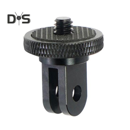 

Крепление для штатива для экшн-камеры Insta360 для GOPRO, винт 1/4 дюйма с ЧПУ, мини-адаптер для штатива из алюминиевого сплава, аксессуары для спортивной камеры чёрный