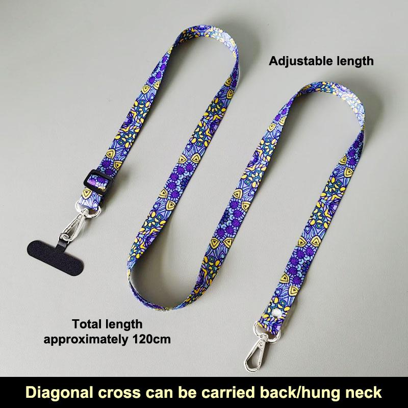 Adjustable Mobile Phone Lanyard Crossbody Neck Strap Hanging Cord Key Anti Loss Rope With Gasket Universal For All Phone Case
