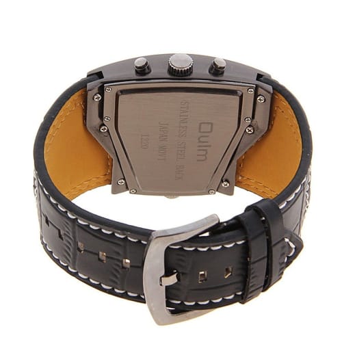 Men's Leather Watch (Yellow)