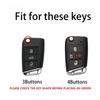 For Vw Volkswagen Golf 7 Mk7 Tiguan Mk2 T-Roc T-Cross Skoda Octavia Kodiaq Karoq Seat Ateca Leon Fob Abs Carbon Key Case Cover