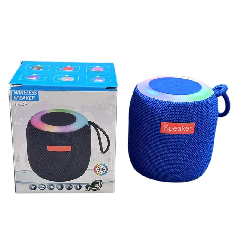 Bezprzewodowy Głośnik Bluetooth Wodoodporny Kolorowe Światła RGB Efekt Dźwięku Stereo Bas Ładowanie Przenośny Głośnik