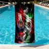Club Deportivo Guadalajara Print Beach Towel Design, Soft, Lightweight. for Home Bathroom, Spa, Pool, Yoga, Surfing, Camping, Gift for Family, Friend