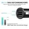 Car Charger Dual USB 2 Port Cigarette Lighter 2.4A 5V USB Power Adapter Fast Charging Car Phone Charger For All Smart Phones