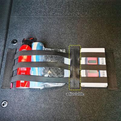Car Trunk Elastic Fixed Straps Extinguisher Tank Debris Storage Fixing Belt Tapes Adjustable Auto Interior Organizer Accessories