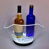 Illuminated Ice Buckets Transparent Beverage Tub with Glowing LED Champagne Container Beverages Chiller for Parties